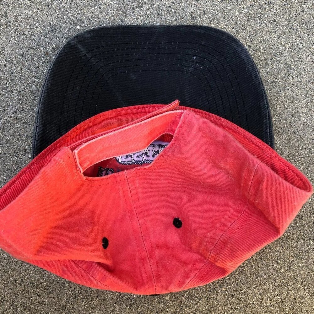 Vintage 90s ESY ROCKY MOUNTAIN NATIONAL PARK Hat Men's Red Baseball Cap Retro - Picture 5 of 5